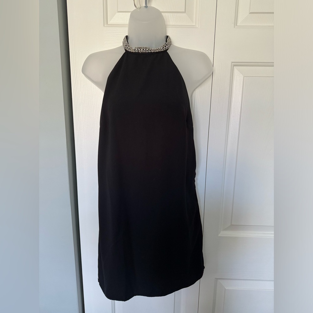 Brand new with tags Tobi black open back rhinestone dress